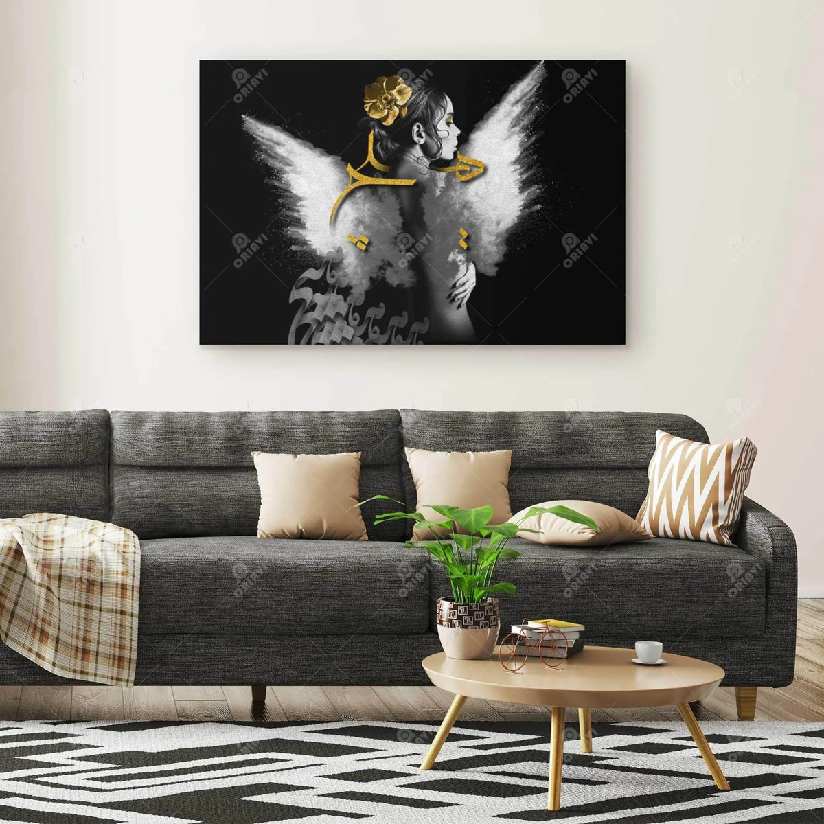 Hich — Pegasus Persian Calligraphy Canvas