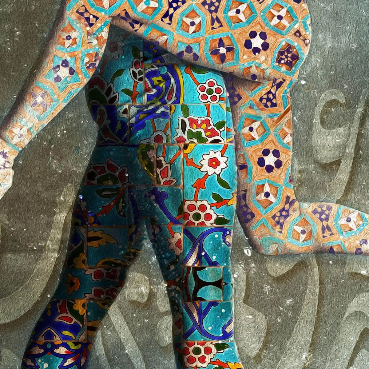 King of Love Persian wall art, alternate artwork view 3