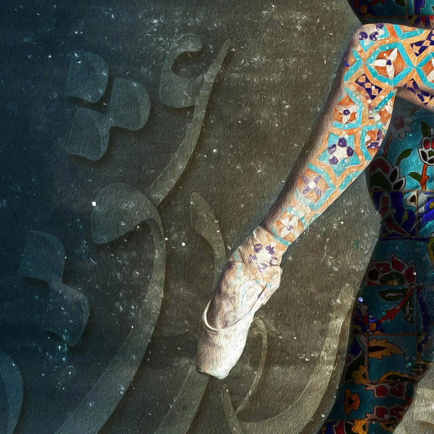 King of Love Persian wall art, alternate artwork view 4