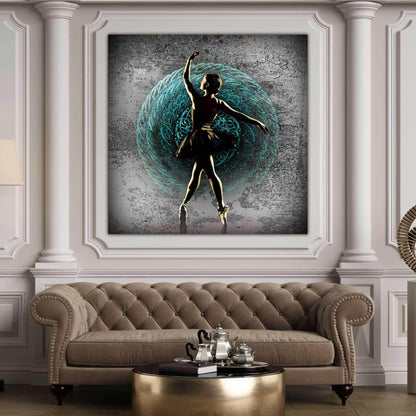 My Coquettish Mistress — Hafez Turquoise Dancer Canvas