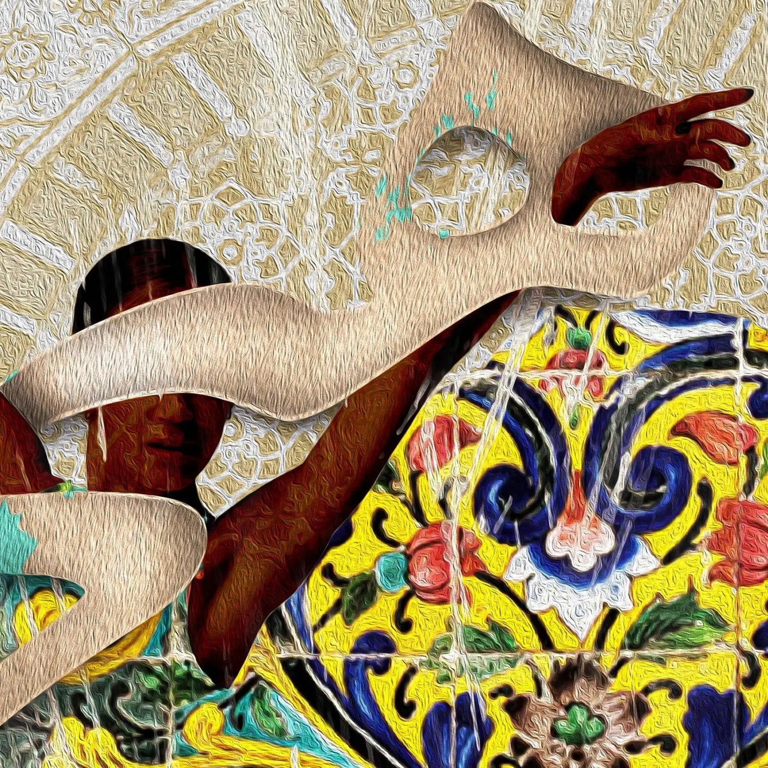 Nothing Persian wall art, alternate artwork view 2
