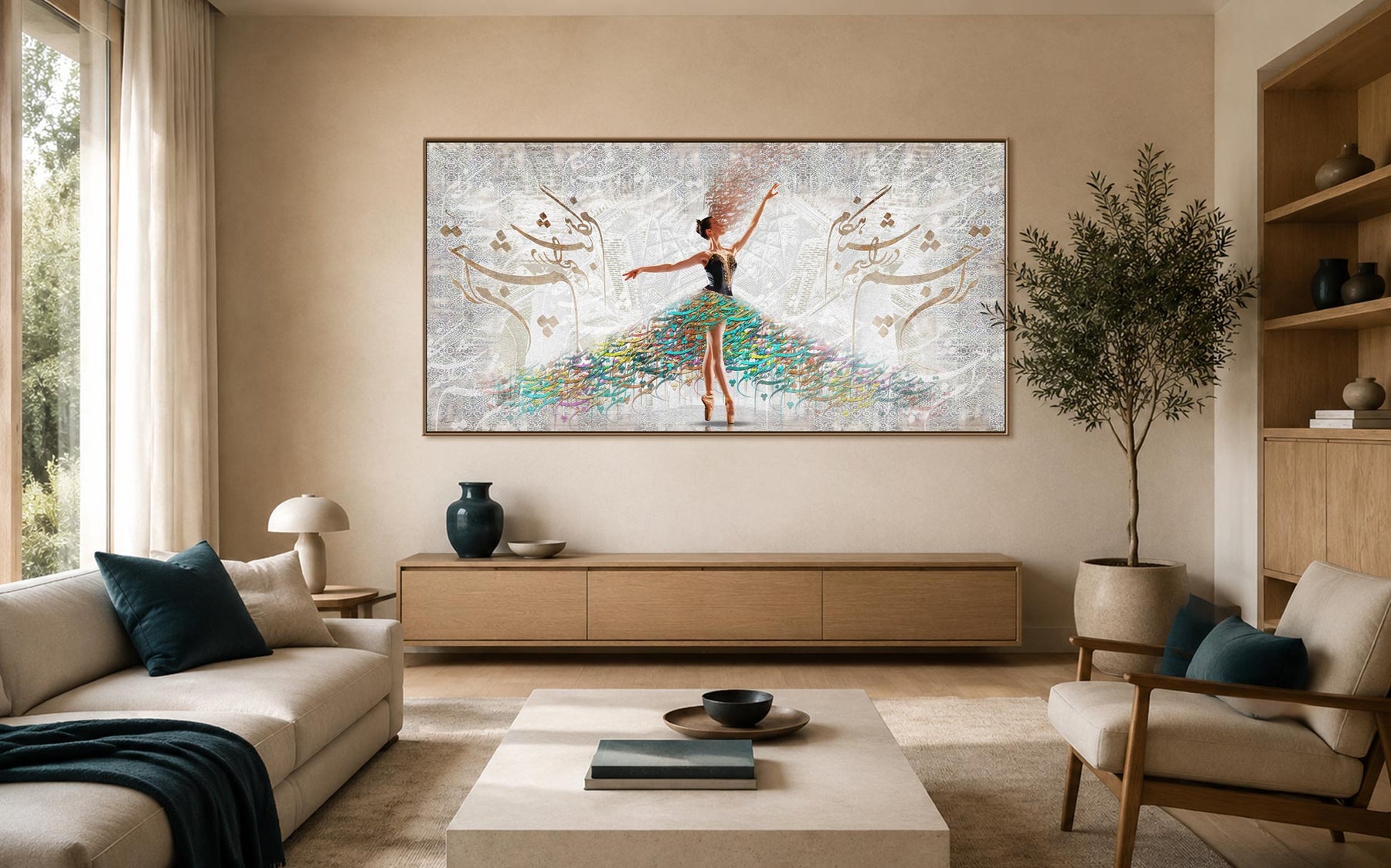 The same room with ORIAVI Persian wall art