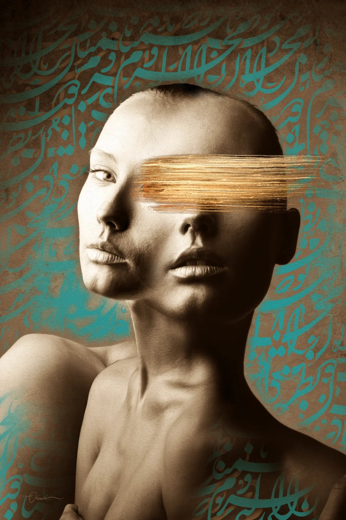 You Are the Kindest — Saadi Portrait Calligraphy Canvas