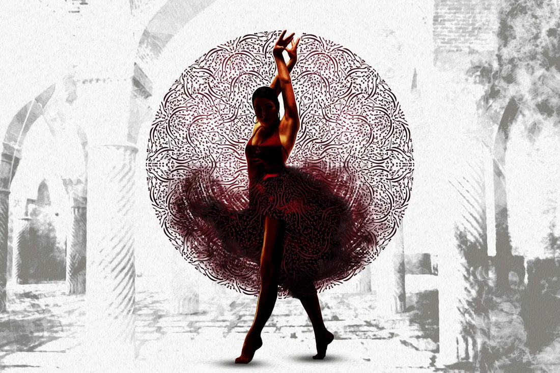 Drunk on Love — Persian Red Dancer Canvas