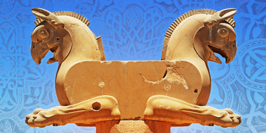 Huma Bird in Persepolis — Persian Heritage Canvas