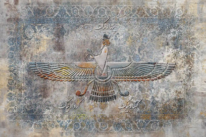 Good Thoughts, Good Words, Good Deeds — Faravahar Heritage Canvas