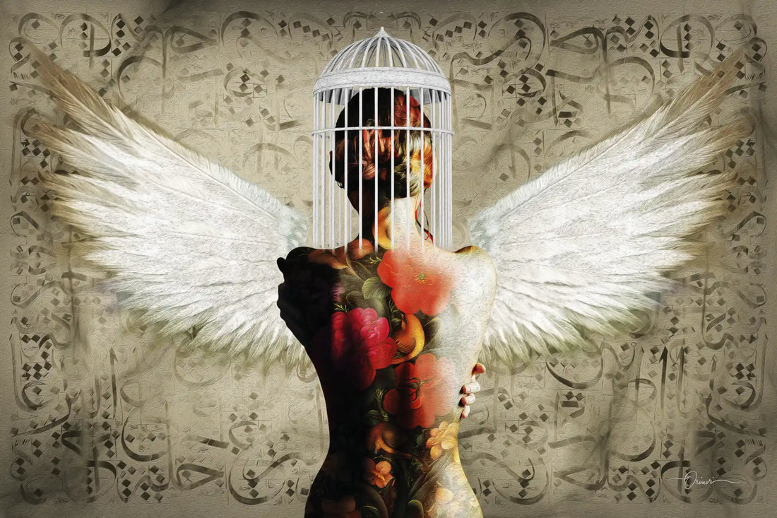 Remember the Flight — Forough Farrokhzad Winged Woman Canvas
