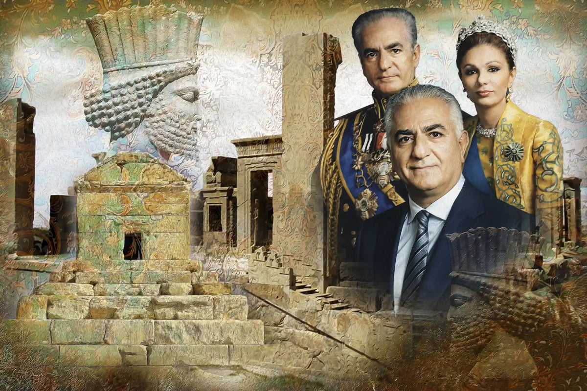 Pahlavi Royal Family — Cyrus &amp; Persepolis Heritage Canvas