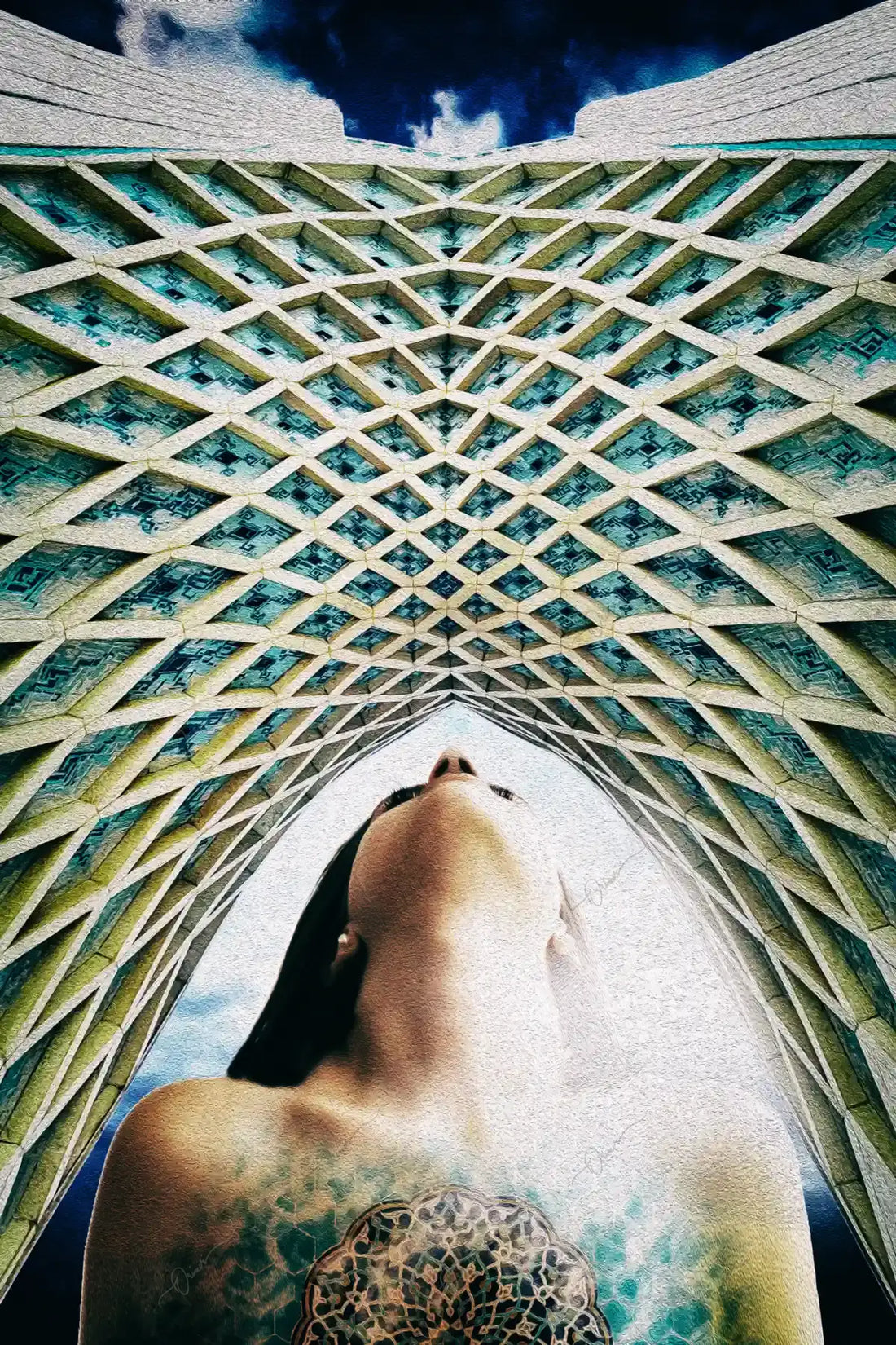 Our Azadi Tower — Contemporary Persian Architecture Canvas