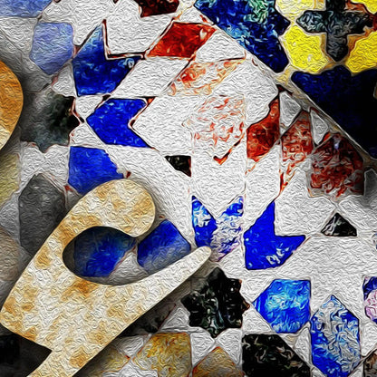 Sokhan-e Eshgh Persian wall art, alternate artwork view 4