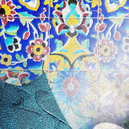 The Last Kiss Persian wall art, alternate artwork view 2