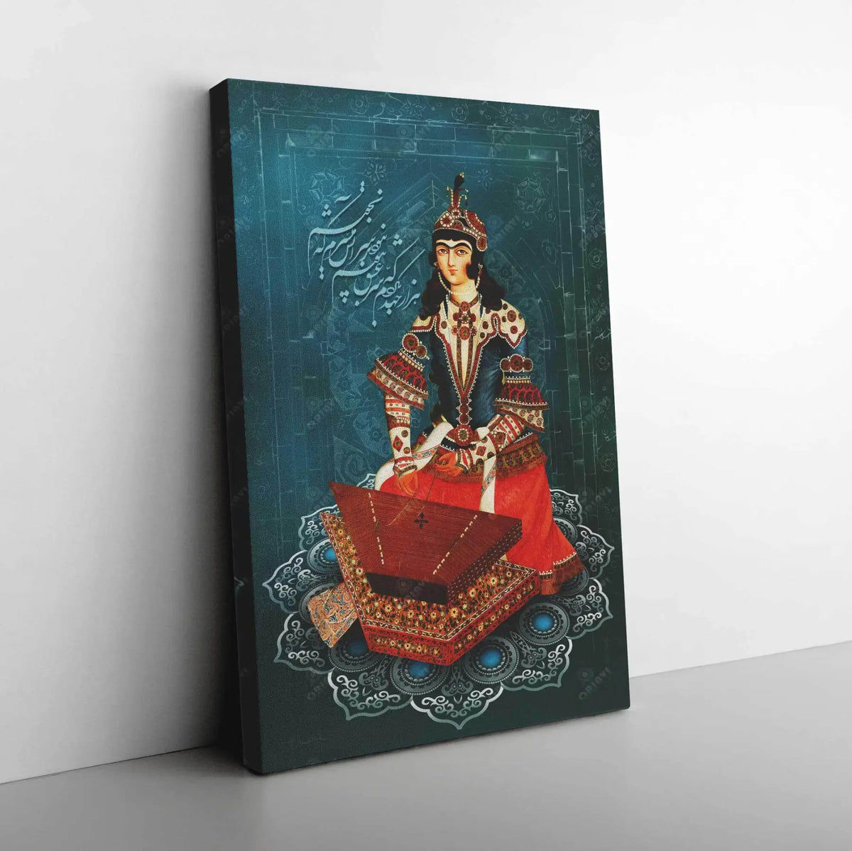 The Secret of Love Persian canvas displayed in an interior setting, view 5