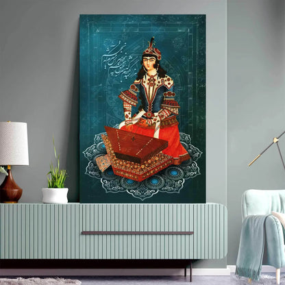 The Secret of Love — Saadi Qajar Woman Persian Canvas
