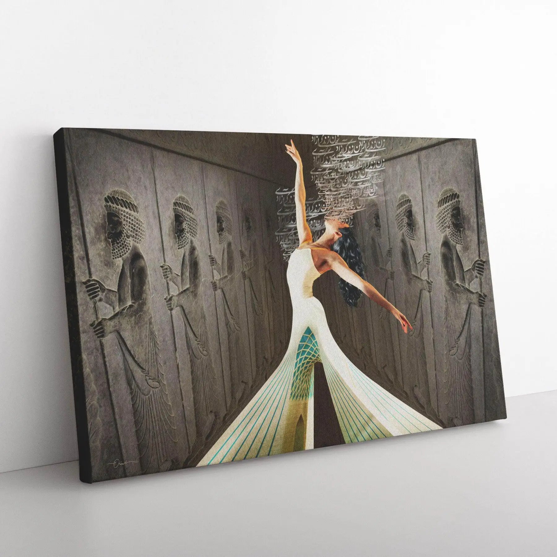 Woman, Life, Freedom Persian wall art, alternate artwork view 5