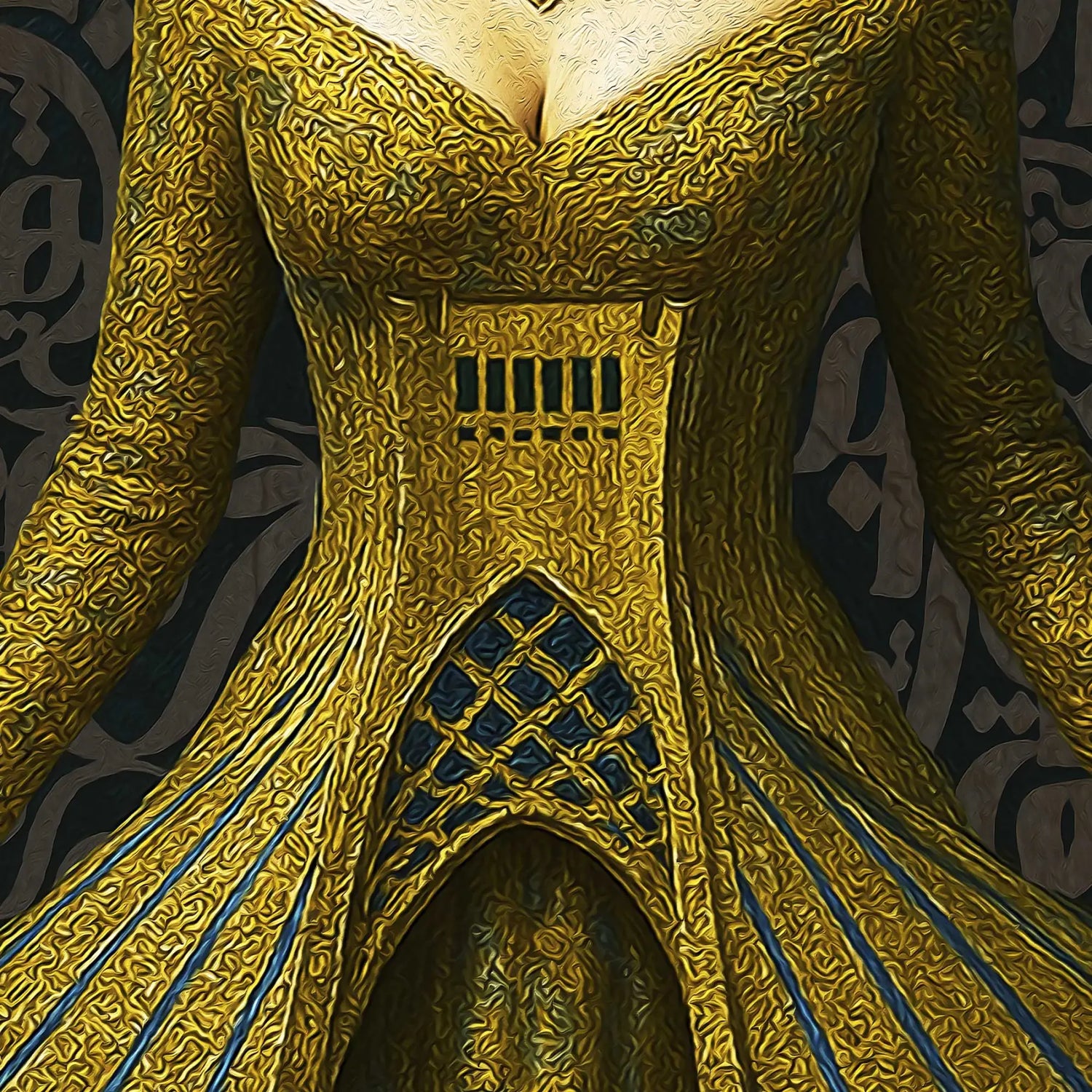 Woman, Life, Freedom Persian wall art, alternate artwork view 2