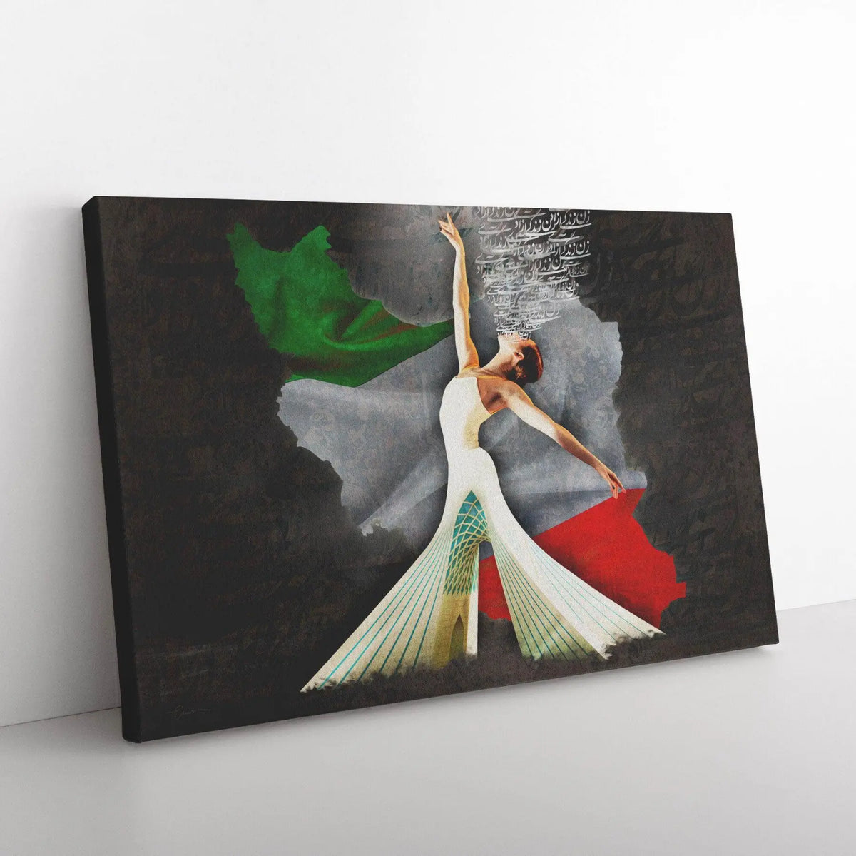 Woman, Life, Freedom Persian wall art, alternate artwork view 6