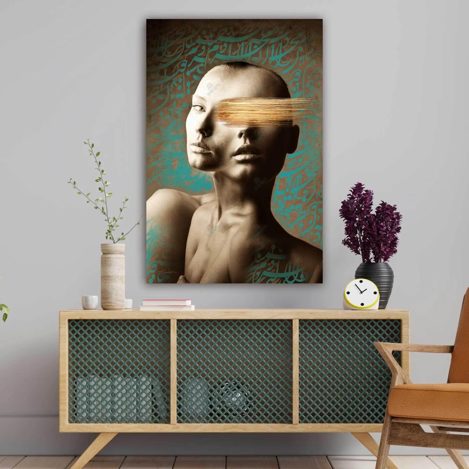 You Are the Kindest — Saadi Portrait Calligraphy Canvas