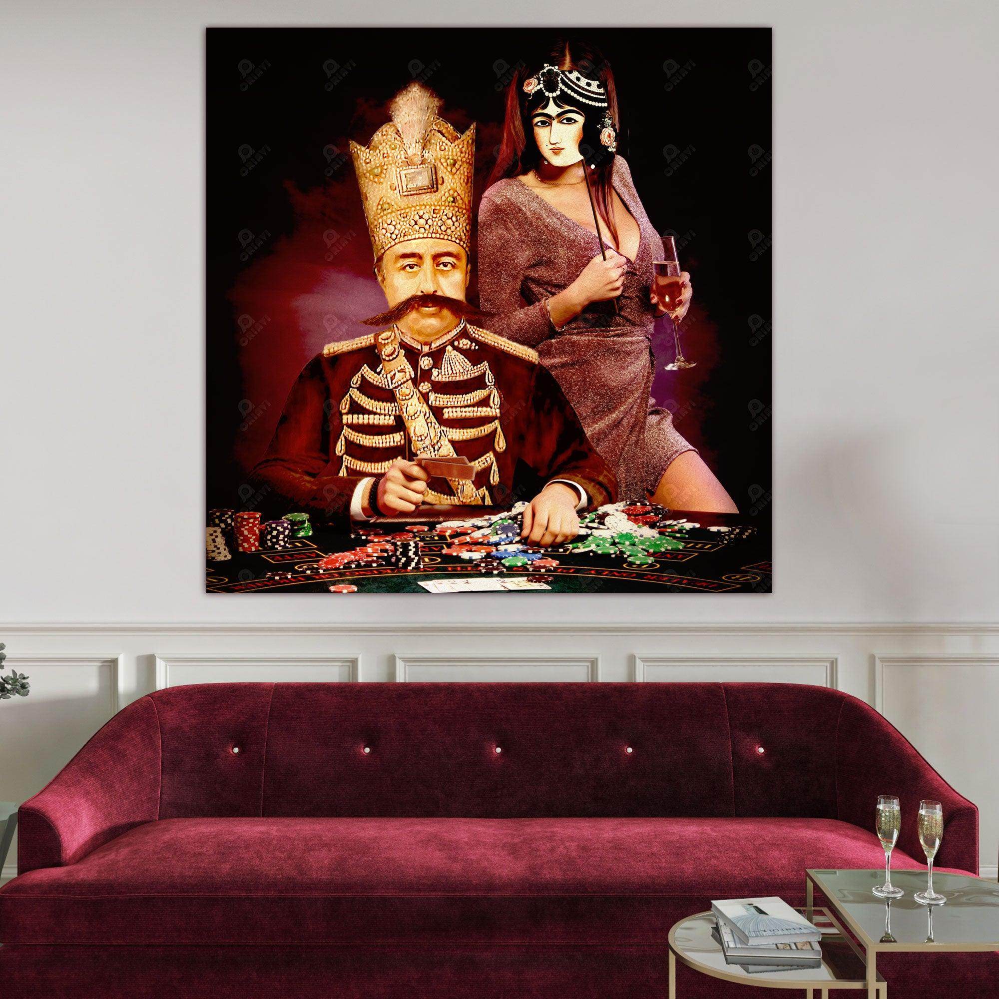 Casino Qajar | Persian Modern Art | Qajar Art - ORIAVI