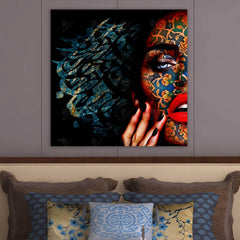 Jamaal-e Jaanaan — Hafez Persian Mosaic Portrait Canvas