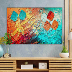 Persian Love — Colorful Abstract Calligraphy Canvas