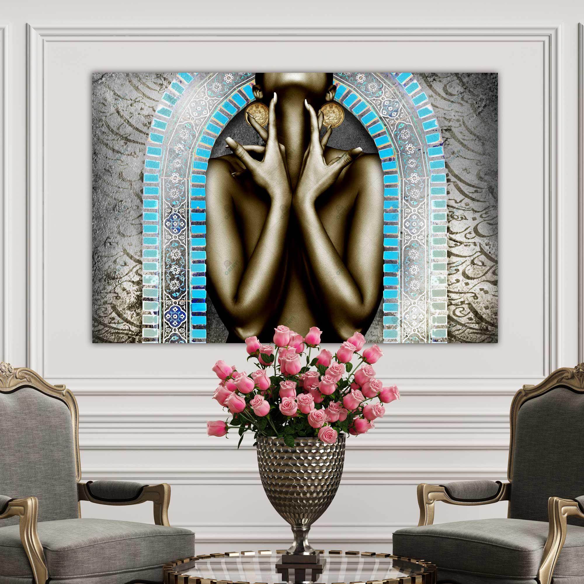 Hope to Join You — Black and White Hands Calligraphy Canvas