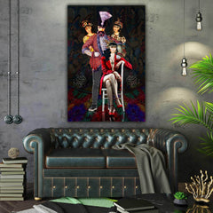 Qajar Court — Contemporary Persian Portrait Canvas