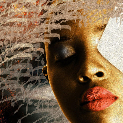 Alef-e Ghamat-e To | Persian Wall Art | Persian Home Wall Decor - ORIAVI Persian Art, persian artwork for sale, persian calligraphy, persian calligraphy wall art, persian mix media wall art, persian painting, persian wall art