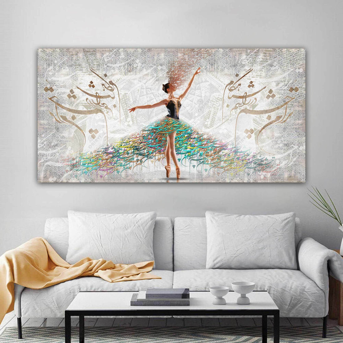 I’m looking forward to you (PANORAMIC) | Persian Calligraphy Wall Art - ORIAVI