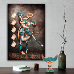 Hich Bi Hich Saranjam — Rumi Blue Dancer Canvas