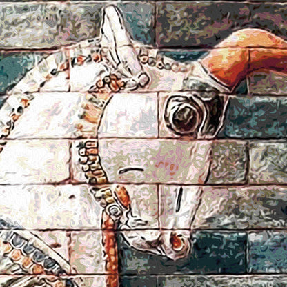 Unicorn from Apadana | Persian Wall Art - ORIAVI