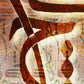 HICH | هیچ | Iranian Calligraphy Wall Art Print - ORIAVI Persian Art, persian artwork for sale, persian calligraphy, persian calligraphy wall art, persian mix media wall art, persian painting, persian wall art