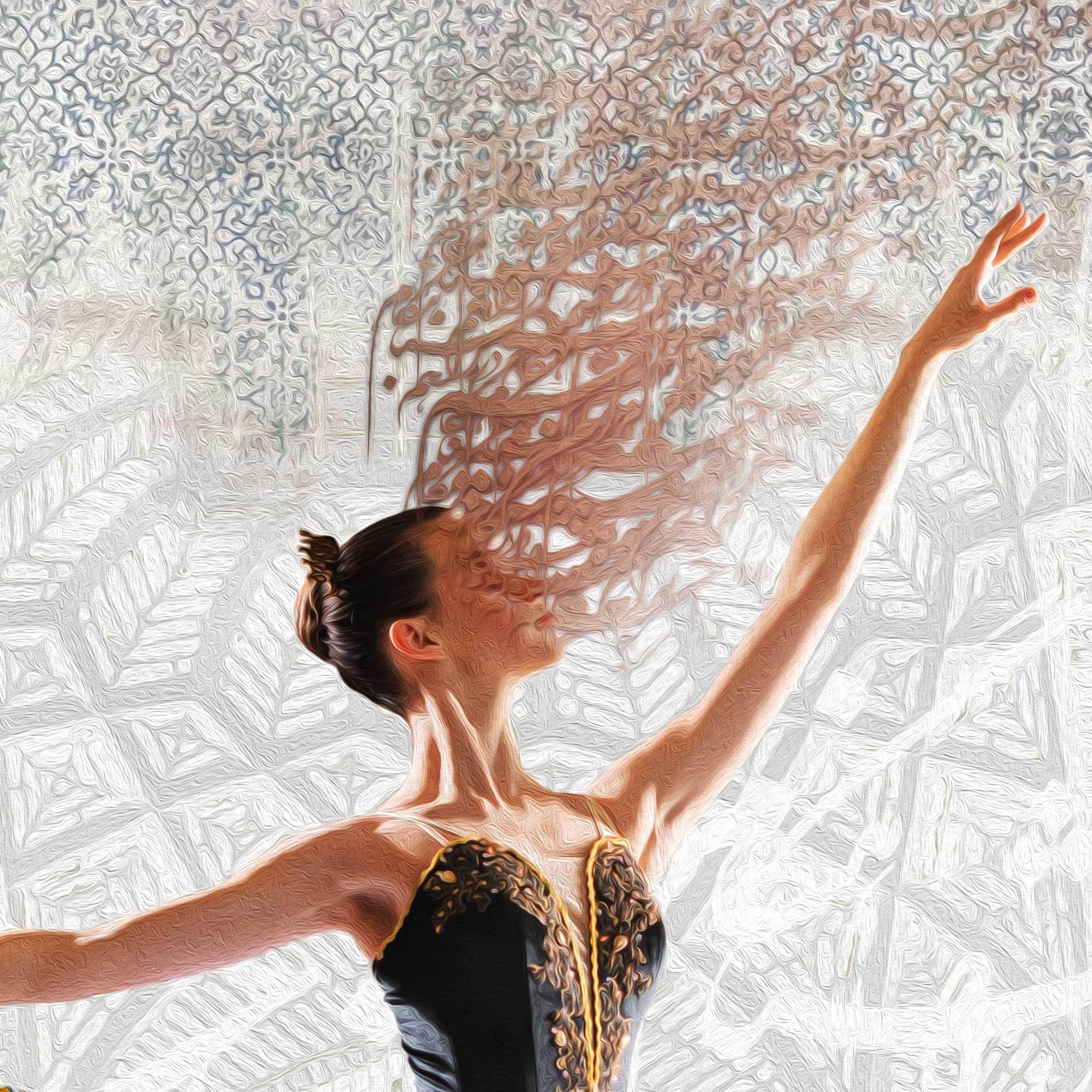 I’m looking forward to you | Persian Modern Calligraphy Wall Art Canvas Print - ORIAVI