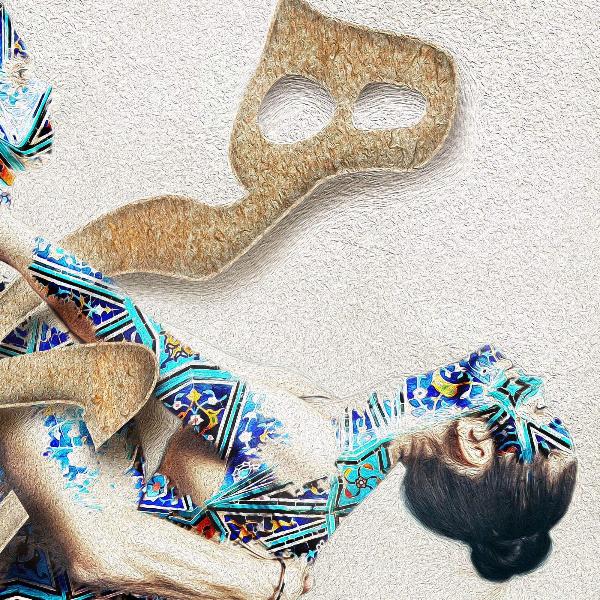 Hich Persian wall art, alternate artwork view 2