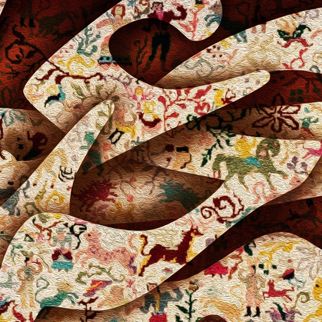 Voice of Love - Panoramic | Persian Wall Art | Persian Home Wall Decor - ORIAVI