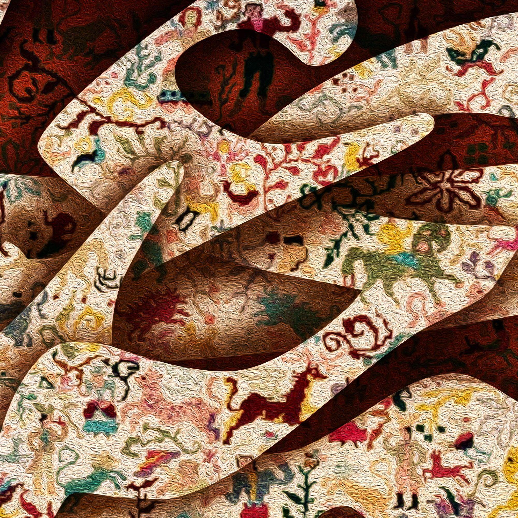 Voice of Love - Panoramic | Persian Wall Art | Persian Home Wall Decor - ORIAVI