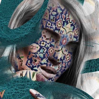 Hich هیچ | Persian Modern Wall Art | Persian Calligraphy Wall Decor - ORIAVI