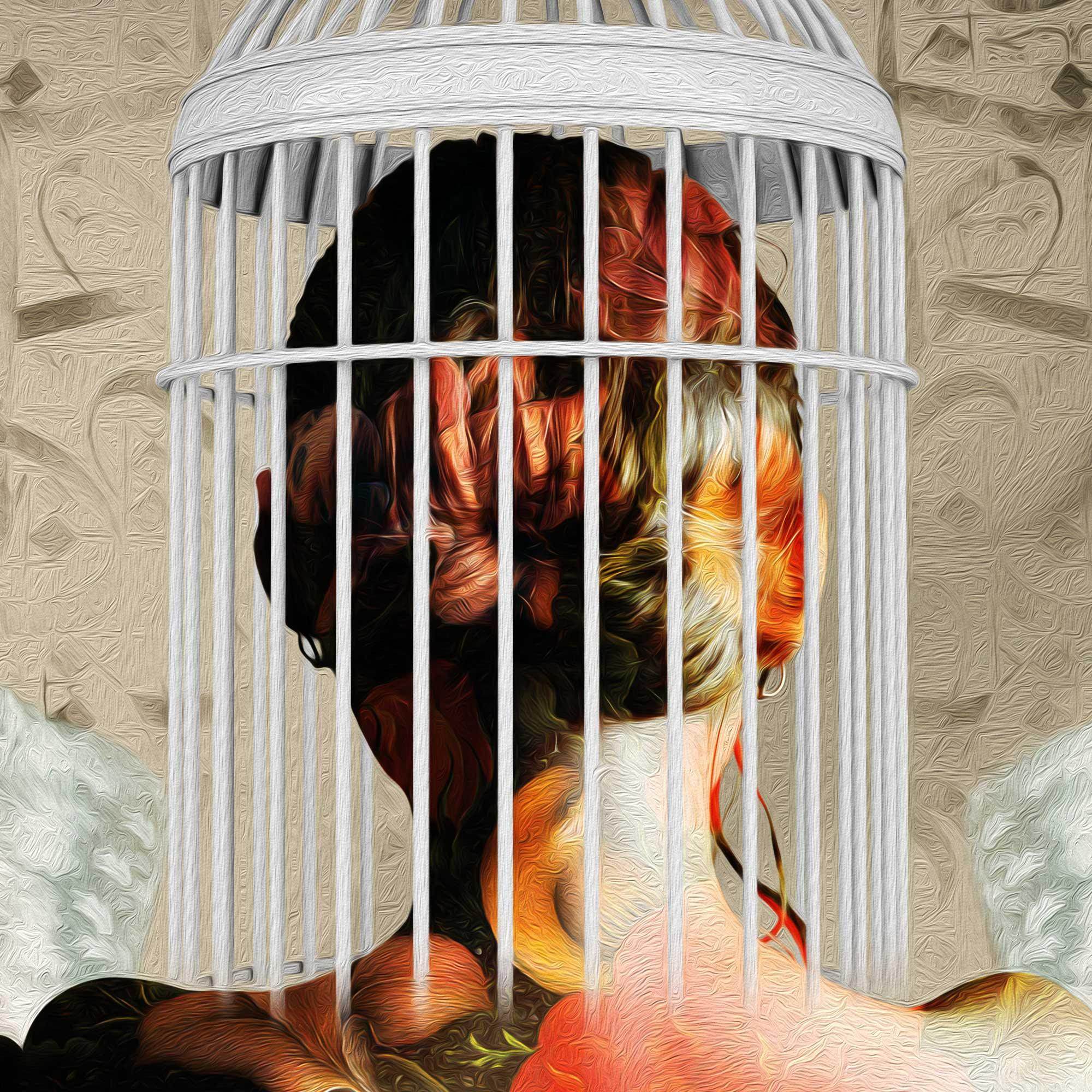 I Will Fly Persian wall art, alternate artwork view 2