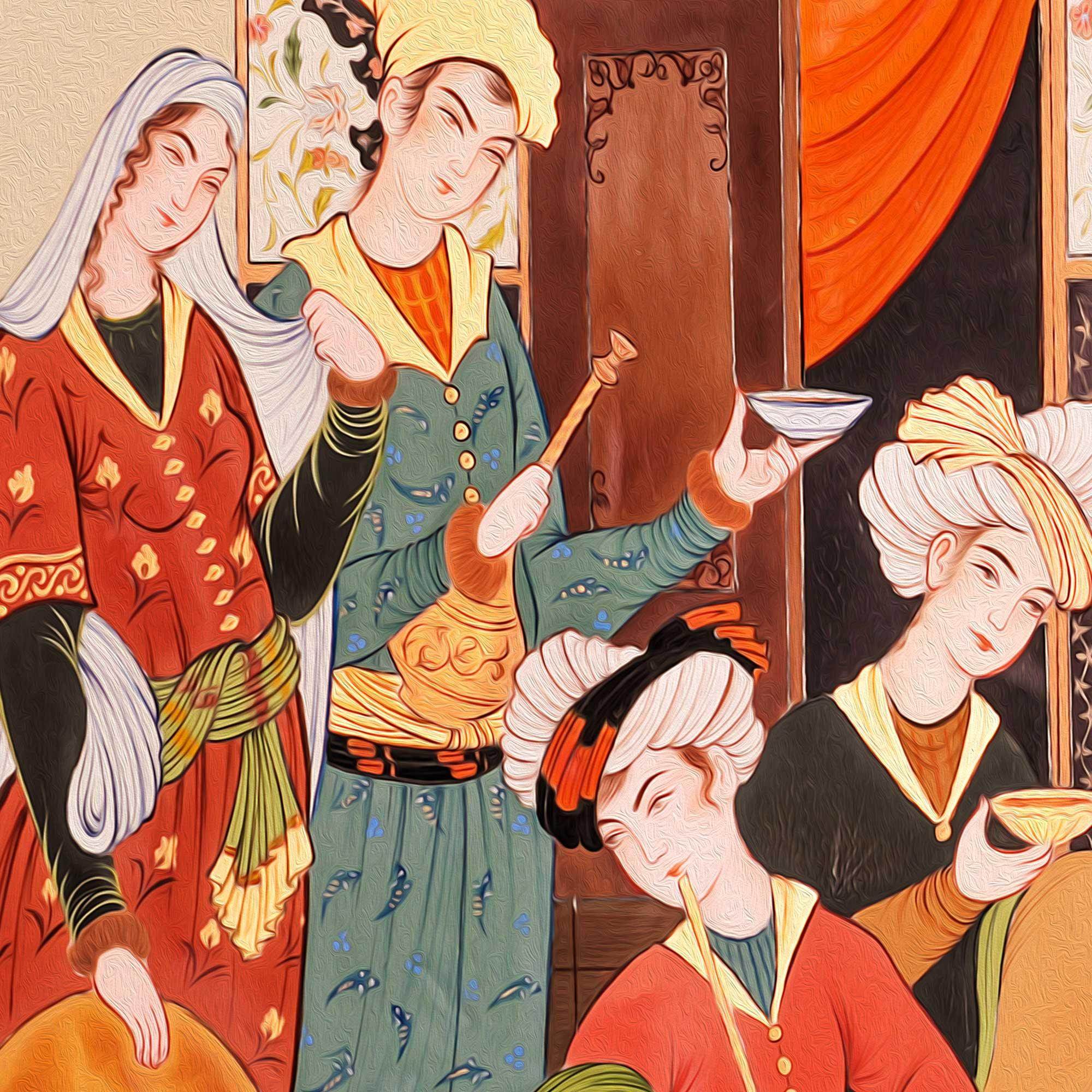Antique Persian Miniature Persian wall art, alternate artwork view 2