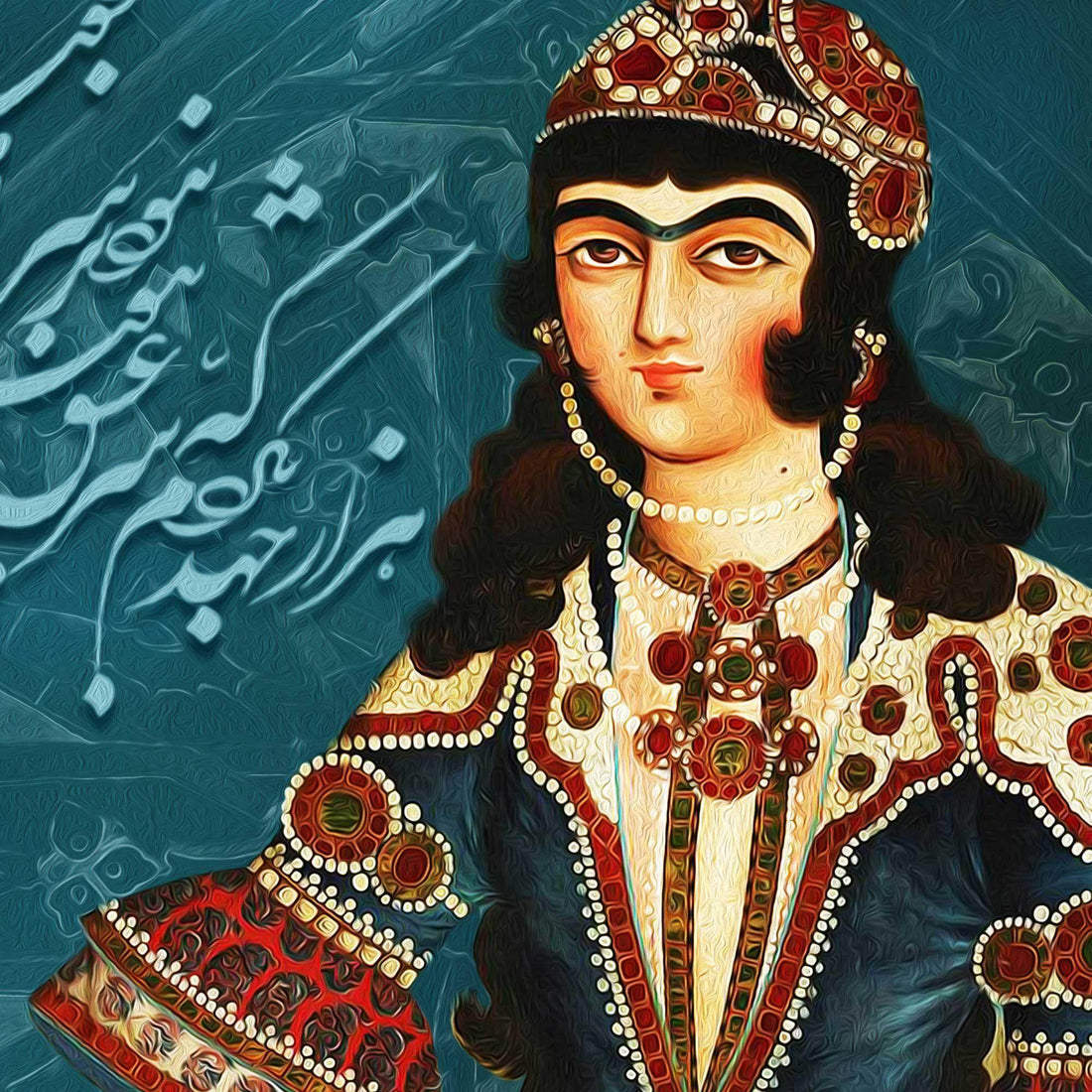 The Secret of Love | Persian Unique Canvas Wall Art - ORIAVI