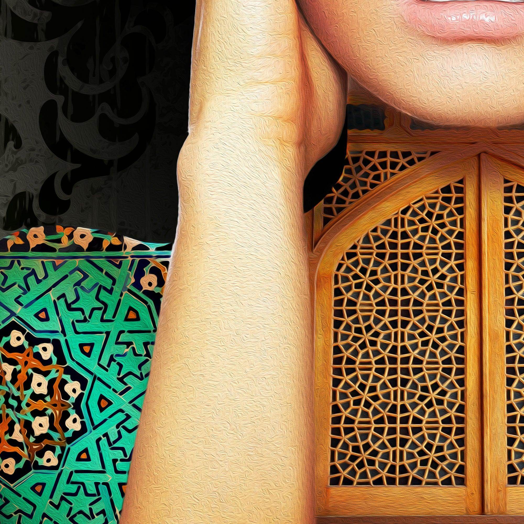 You are among the Heart | Persian Calligraphy Modern Wall Art - ORIAVI