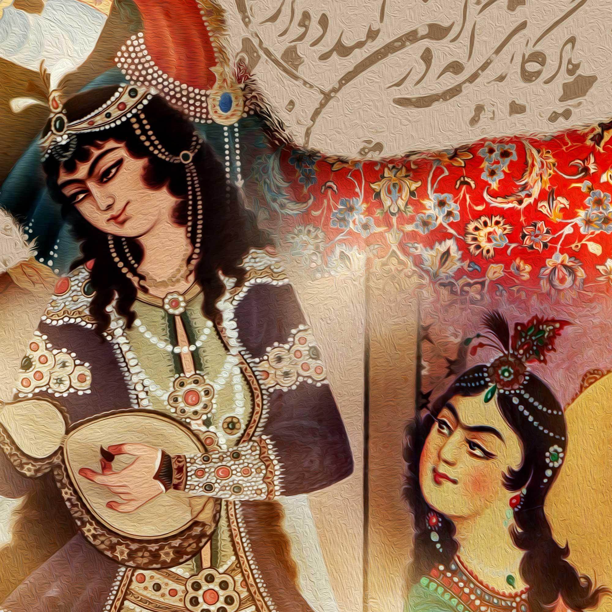 Sokhan-e Eshgh Persian wall art, alternate artwork view 2