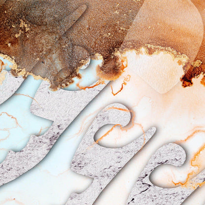 Eshgh -عشق- LOVE | Persian Abstract Calligraphy Wall Art - ORIAVI