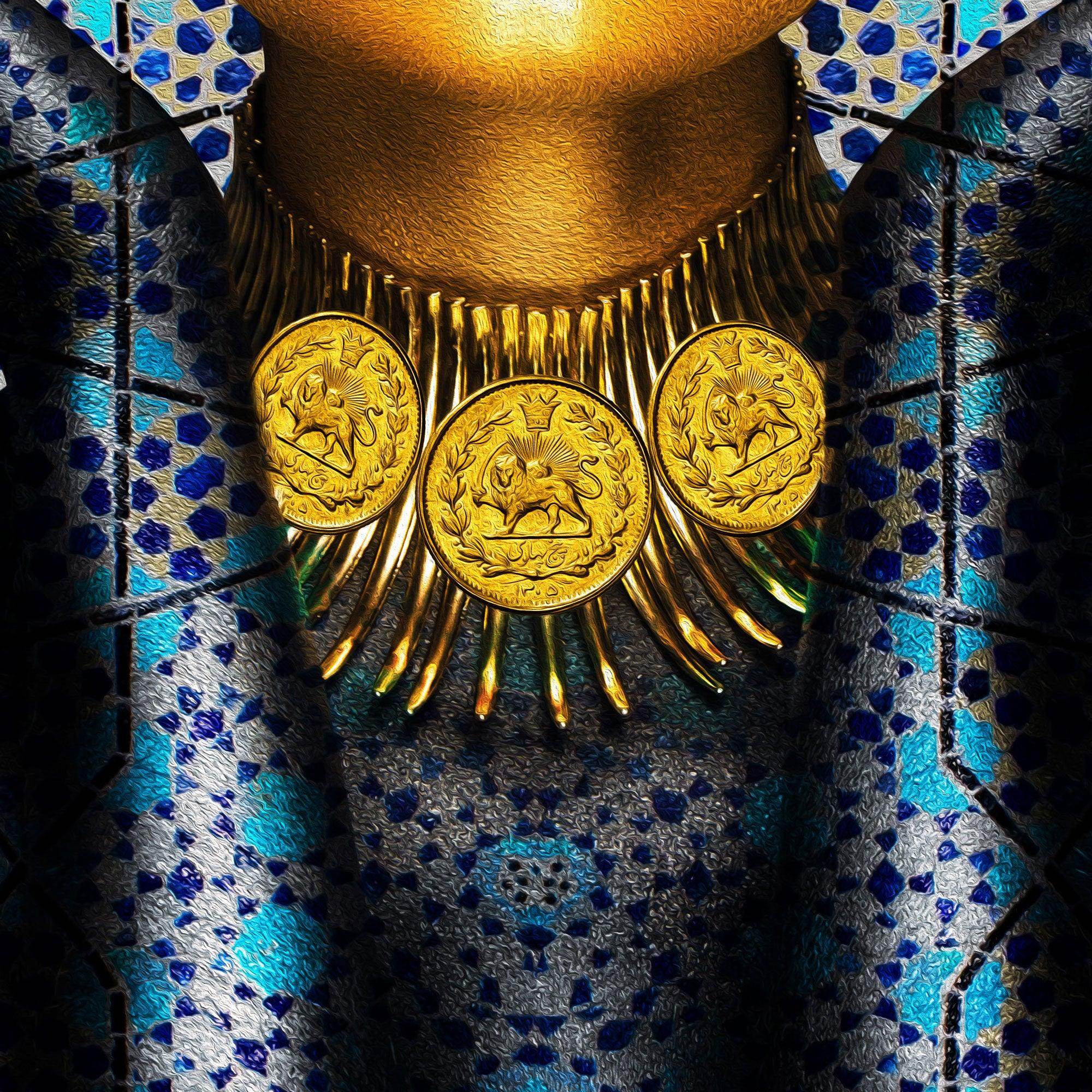 Happy with You Persian wall art, alternate artwork view 4