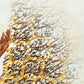 Love is mighty | Persian Calligraphy Painting | Iranian Wall Art - ORIAVI Persian Art, persian artwork for sale, persian calligraphy, persian calligraphy wall art, persian mix media wall art, persian painting, persian wall art