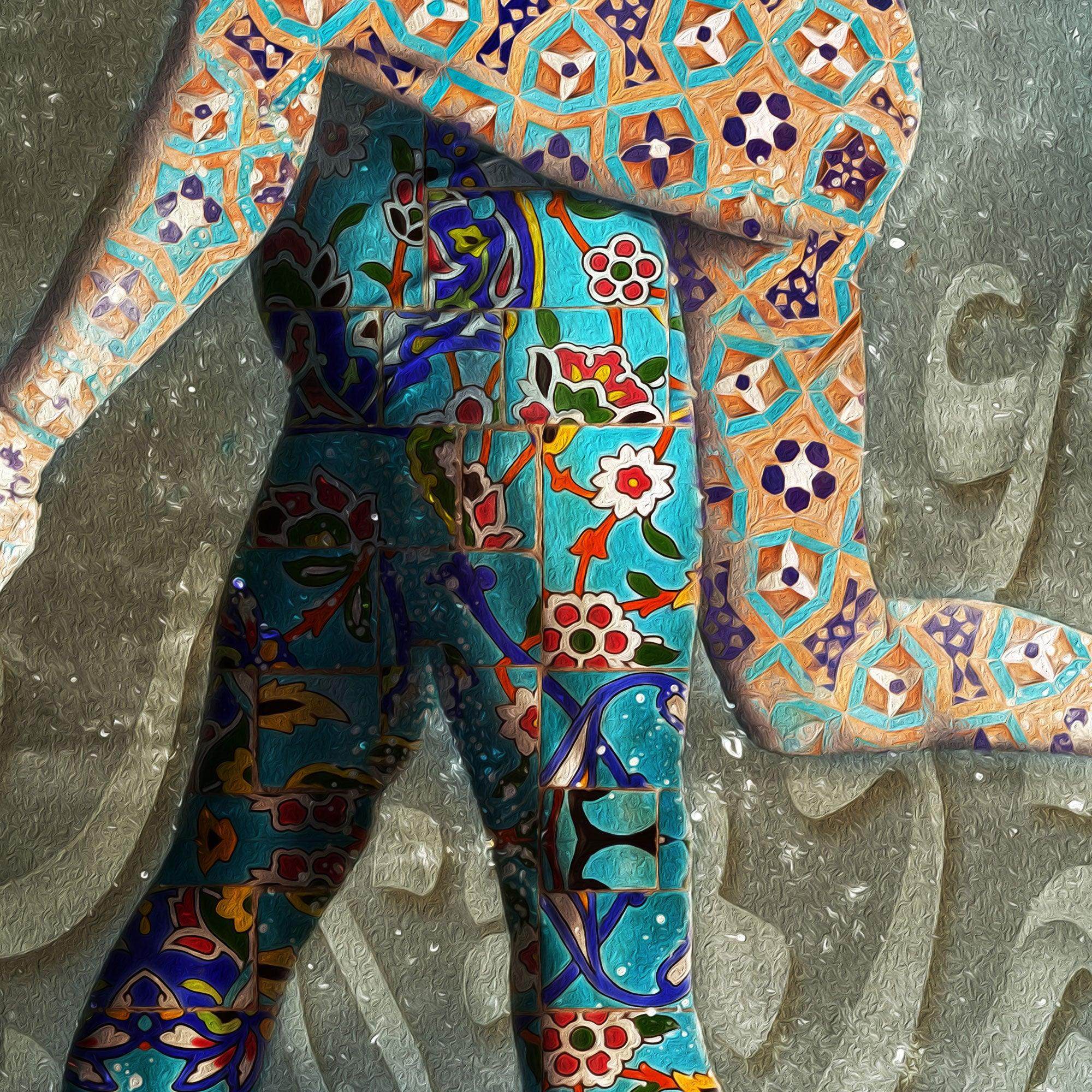 King of Love Persian wall art, alternate artwork view 3