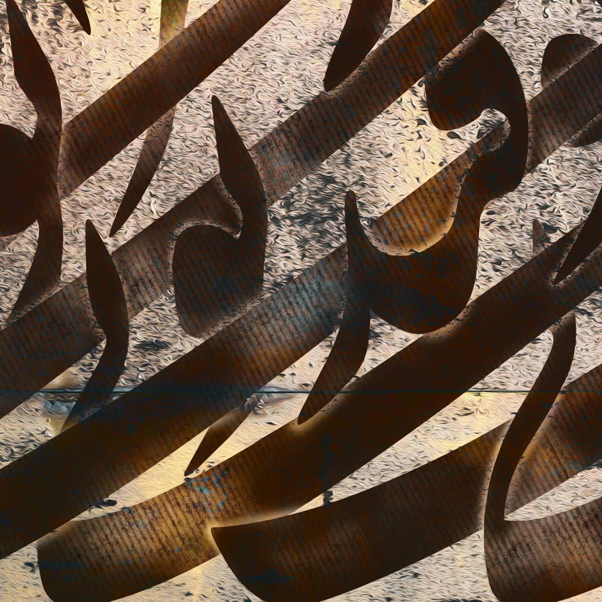 Ghatreh Toei Persian wall art, alternate artwork view 3