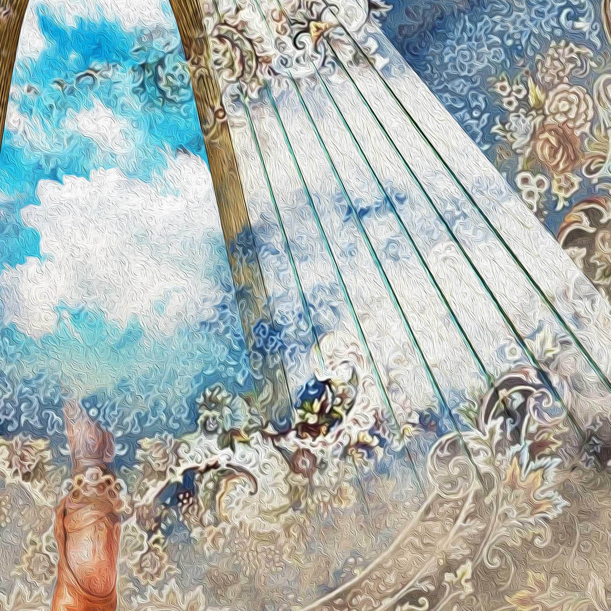 Dance and Freedom Persian wall art, alternate artwork view 3