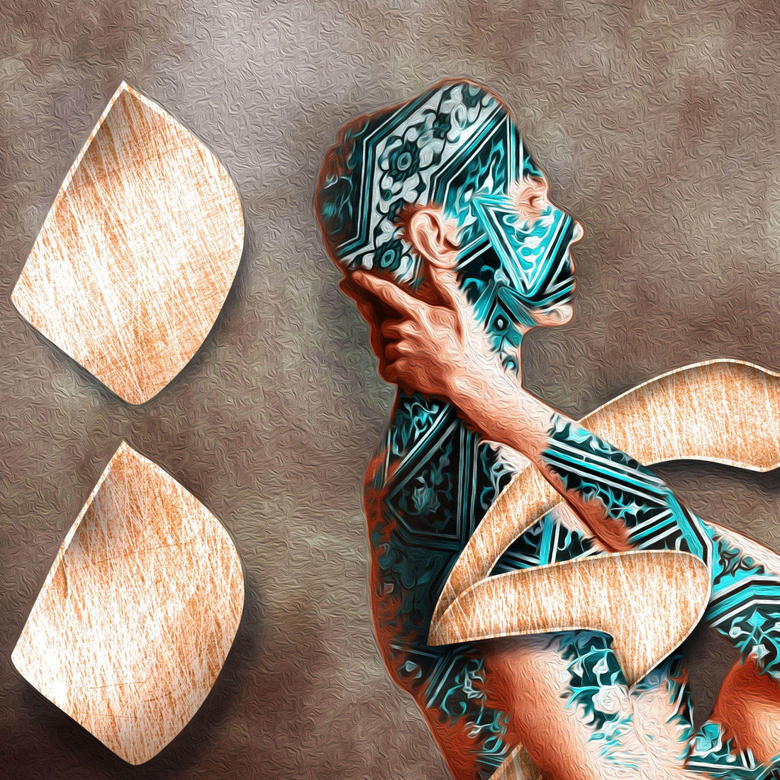 Hich بی هیچ سرانجام | Persian Calligraphy Wall Art - ORIAVI