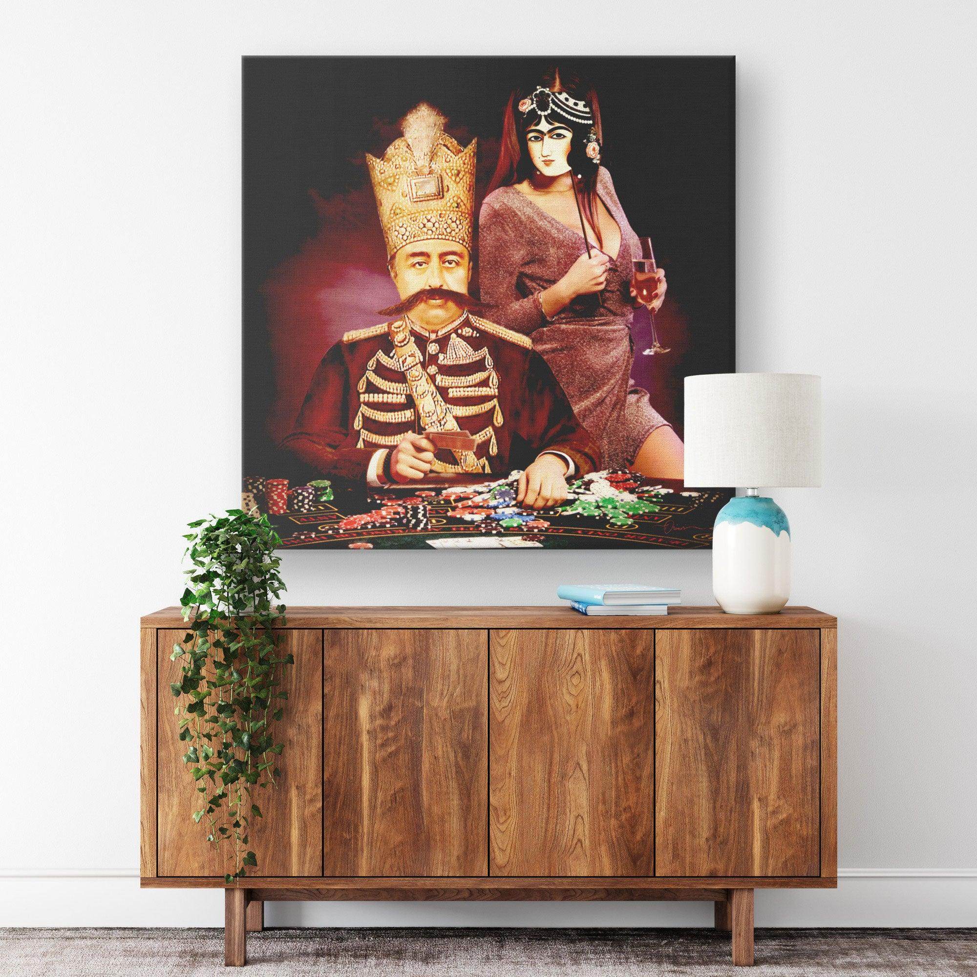 Casino Qajar | Persian Modern Art | Qajar Art - ORIAVI