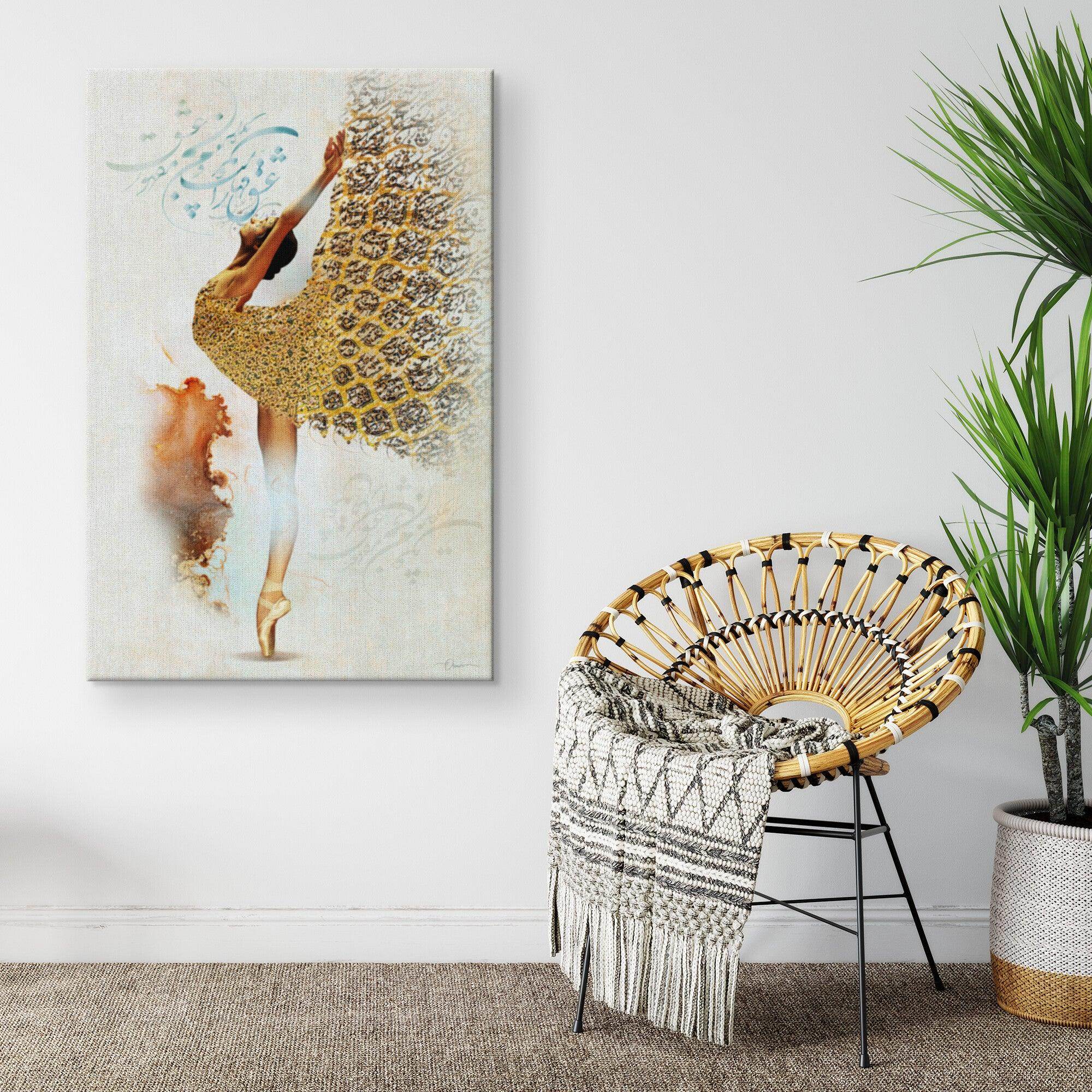 Love Is Mighty Persian wall art, alternate artwork view 5